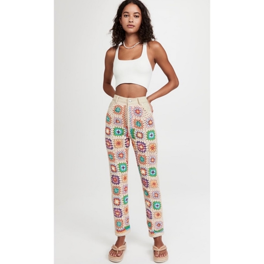 Free People × We The Free Crochet Zuri Mom Jeans - Picture 6 of 6